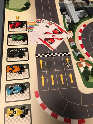 Vista 3 de Juego de mesa CMON Downforce: 2-6 jugadores, mayores de 8 años, deportes, carreras