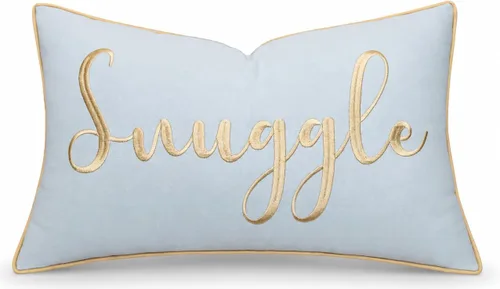 Vista 21 de Funda de Cojín Decorativo Romántico para Pareja, Sentimiento de Amor Bordado, Refranes Decorativos, Acento Lumbar - Decoración de Frases Acogedoras
