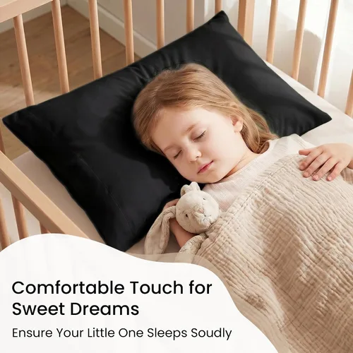 Vista 2 de EXQ Home - Fundas de almohada para niños pequeños 13x18, juego de 2 fundas de almohada de viaje, funda de almohada pequeña para almohada de bebé