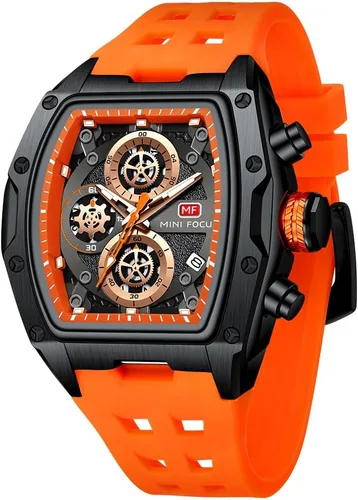 Vista 15 de AIMES Watch Wristwatch for Men Fashion Casual Cool Big Dial Watch Luminous Waterproof Sport Analog Quartz Business Mens Watches Silicon Strap Dress