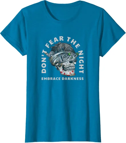 Vista 29 de Camiseta táctica militar con diseño de calavera con visión nocturna Negro