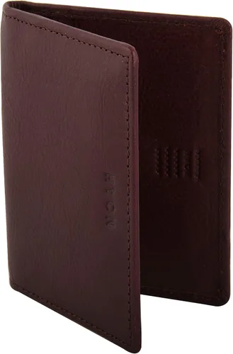 Vista 2 de Cartera de cuero de napa con bloqueo RFID y solapa multiranura para hombre