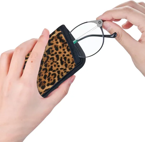 Vista 4 de Giinly Estuche para gafas de sol para gafas de sol, bolsa suave, funda delgada para gafas portátiles