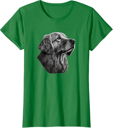 Vista 32 de Camiseta divertida Golden Retriever, Negro