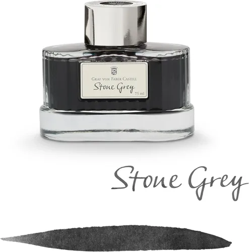 Vista 2 de Faber-Castell - Botella de tinta, color negro Gris (gris piedra)