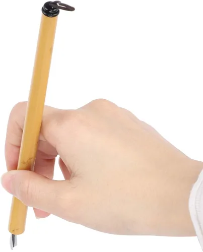 Vista 6 de AYNEFY Juego de 5 bolígrafos de inmersión cómic, juego de 5 bolígrafos de inmersión de caligrafía con mango de madera con 5 plumas, juego