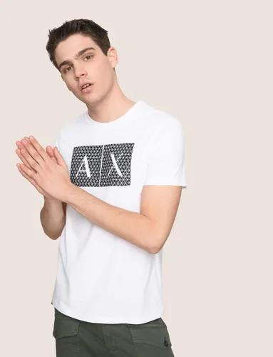 Vista 8 de AX Armani Exchange - Camiseta con logotipo de cuello redondo para hombre