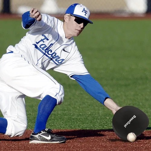 Vista 5 de BaseGoal Softhands - Entrenador de campo de espuma Quik Hands Batting Baseball Infield Practice con dos manos