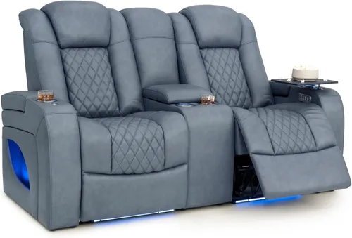 Vista 10 de Seatcraft Anthem LT - Sofá de cine en casa con mesa plegable Marrón