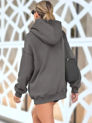 Vista 54 de AUTOMET Sudaderas de gran tamaño con capucha de forro polar para mujer, camisas de manga larga, sudaderas con bolsillo para otoño 2025
