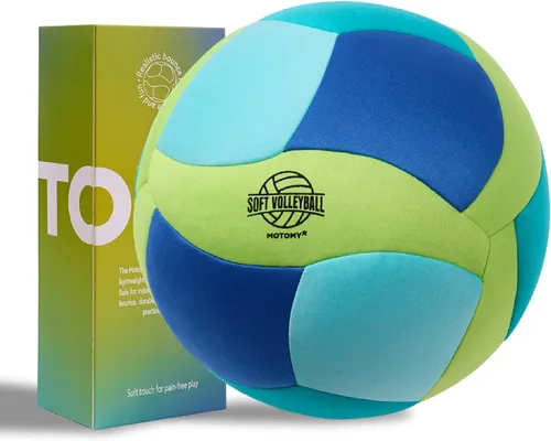 Vista 9 de MOTOMY™ Pelota de voleibol suave, pelota de entrenamiento interior sin dolor para niños y jóvenes, superficie extrasuave con rebote realista, pelota