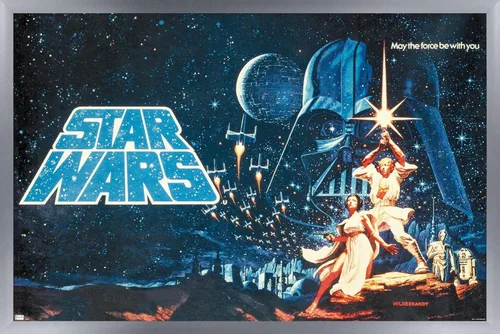 Vista 8 de Star Wars: A New Hope - Póster de pared horizontal, 34 pulgadas de largo x 22.4 pulgadas de ancho, versión premium sin marco