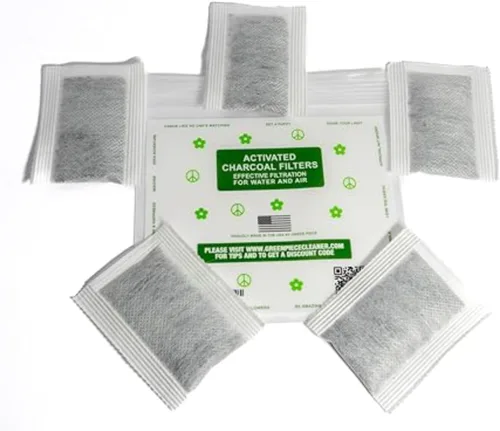 Vista 2 de Green Piece® Desodorizador de cubo de pañales, compatible con el genio del pañal, carbón activado fabricado por Green Piece