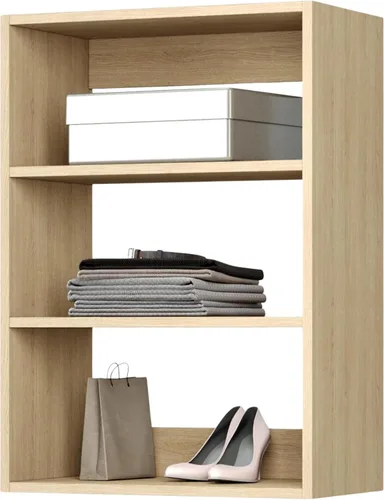 Vista 10 de Modular Closets Vista Collection - Unidad organizadora de armario integrada de madera con torre corta (gris, 18 pulgadas de ancho)