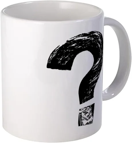 Vista 4 de CafePress Artistic Question Mark - Taza de café de cerámica de 11 oz (11.0 fl oz)