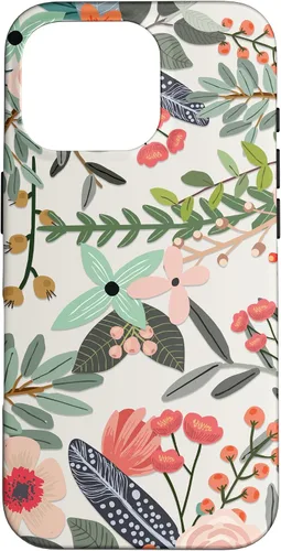 Vista 20 de Cute Colorful Garden Botanical Floral Pattern Case for iPhone 17