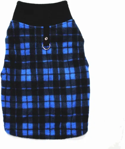 Vista 11 de Suéter para perro, chaleco de forro polar suave con anillo para correa, chaqueta pullover de invierno para mascotas, ropa para cachorros, perros