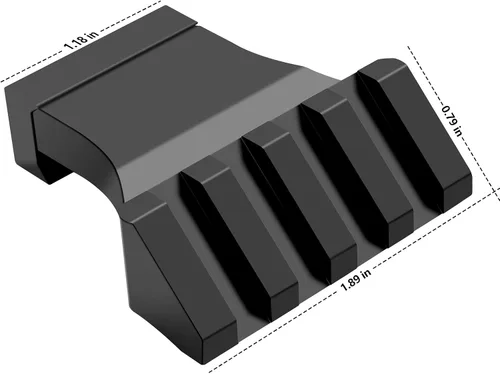 Vista 5 de 45 Degree Offset Rail Mounts,4 Slots Offset Picatinny Rail Mount Low Profile Aluminum Angled Rail Adapter & Wrench