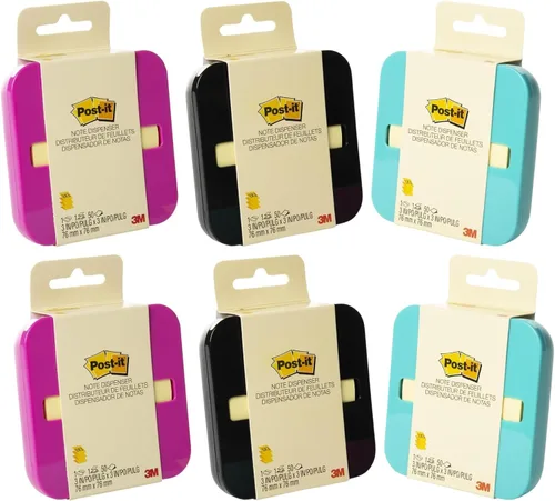 Vista 4 de Post-It (R) Dispensador de notas emergentes, colores surtidos