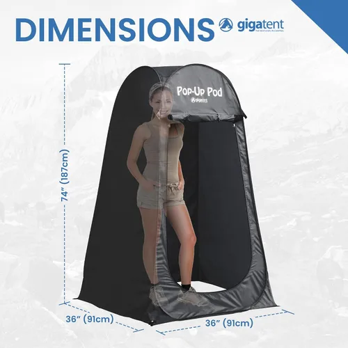 Vista 3 de Pop Up Pod cambiador/vestidor portátil desplegable + bolsa de transporte