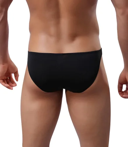 Vista 4 de WINDAY Bikinis y calzoncillos transpirables de seda de hielo triángulo para hombre, D318