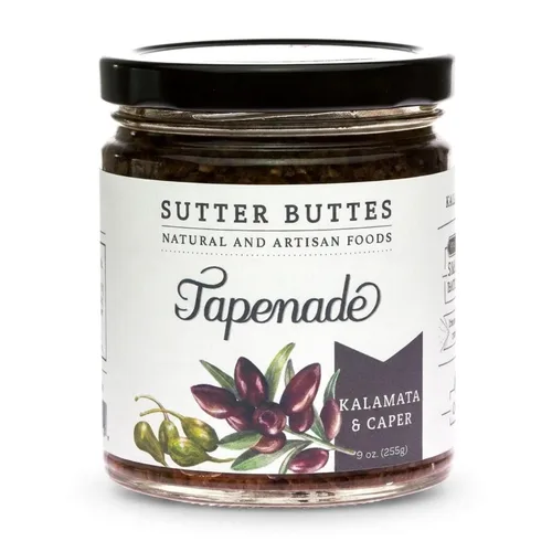 Vista 4 de Sutter Buttes Tapenade de aceitunas para untar - Tarro de 9 oz (oliva y parmesano)