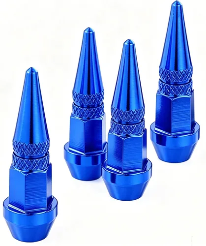 Vista 6 de Lunsom Cubierta de metal para válvulas de neumáticos, tapas de vástago de válvula de espiga, cubiertas de presión de neumáticos, accesorios
