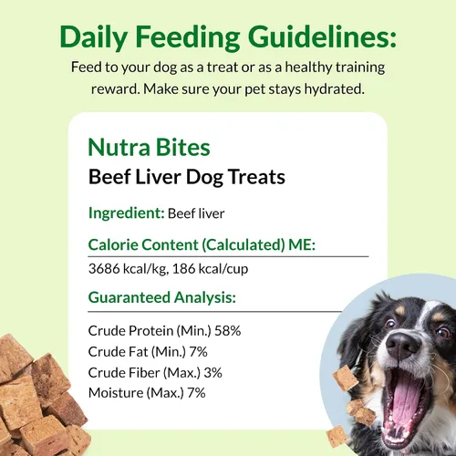 Vista 4 de ULTIMATE PET NUTRITION Nutra Bites Golosinas liofilizadas para perros