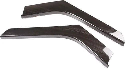 Vista 2 de Tiras de decoración lateral de consola central de ABS para Land Rover Range Rover Evoque 2012-2019, accesorios de automóvil (grano de madera negro)