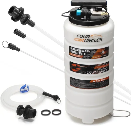 Vista 10 de FOUR UNCLES Bomba extractora de aceite manual 6.5L para cambios de aceite