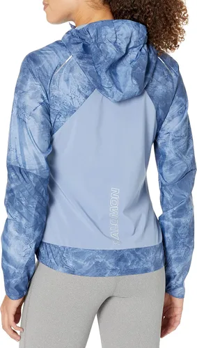 Vista 2 de Salomon Sudadera con capucha Bonatti Cross Fz para mujer, Mansión inglesaAoGris Azul