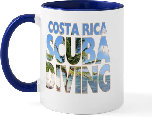 Vista 51 de CafePress Scuba Flag Diver Taza de café de cerámica de 11 oz (11.0 fl oz)