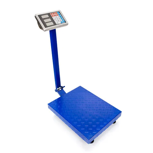 Vista 2 de Máquina de pesaje de 660 libras de envío digital y escala postal, básculas plegables de plataforma de piso, pantalla LCD de alta definición de acero