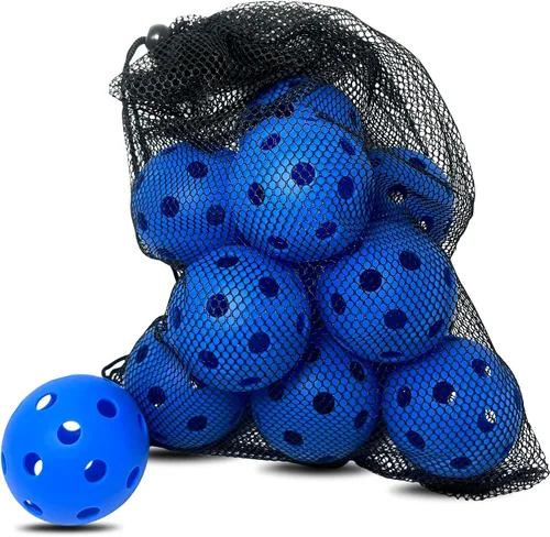 Vista 13 de 6 -Pack Pickleball Balls, 26 Holes Outdoor Pickleballs, High Elasticity & Durable Pickle Balls for All Style Pickleball Paddles Indoor Pickleballs