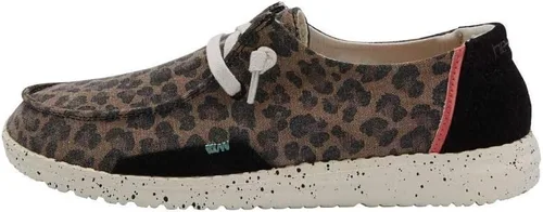 Vista 53 de Hey Dude Wendy Chambray - Zapatos para mujer, mocasines con cordones para mujer, cómodos y ligeros Aurora Blanco 2