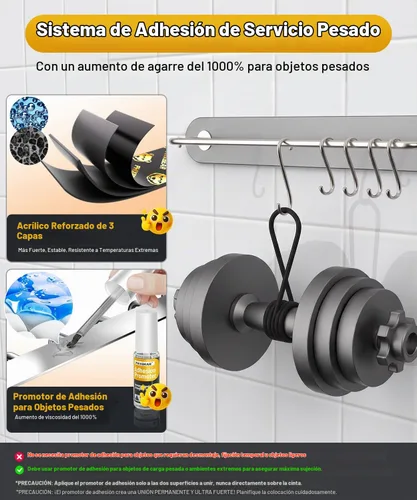 Vista 4 de PHIXBEAR 2 rollos de cinta de doble cara resistente, resistente al calor y al agua, cinta de montaje automotriz para interiores y exteriores
