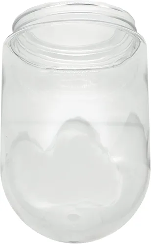 Vista 4 de KASTLITE Tarro de gelatina blanca acrílica con cuello roscado, luz descendente de 6 pulgadas para interiores y exteriores, diámetro exterior de 3.25