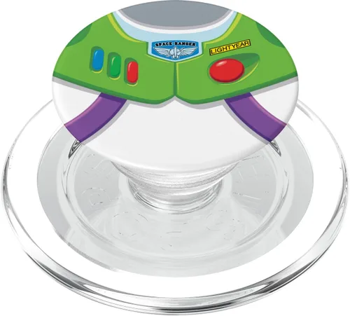 Vista 8 de Disney and Pixar Toy Story 4 Buzz Lightyear Suit - PopSockets agarre y soporte para teléfonos y tabletas, Negro