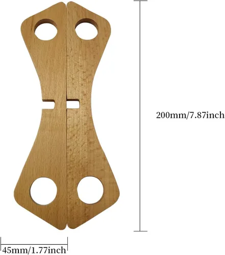 Vista 7 de ZhenSanHuan - Salvamanteles de madera reversible para ollas desmontable