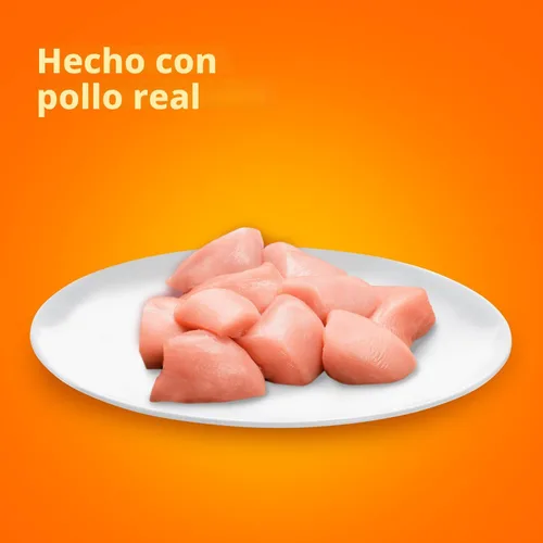 Vista 2 de IAMS Perfect Portions - Paté de comida húmeda para gatos adultos saludables, sin granos, receta de pollo, 2.6 onzas, bandejas gemelas fáciles