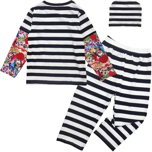 Vista 2 de Pezhiqun Disfraz de príncipe para niños pequeños, disfraz de príncipe encantador, disfraz de Halloween para niños, lindo regalo de príncipe real