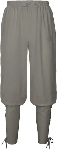 Vista 5 de Bwzlpqj Pantalones de lino con bandas de tobillo para hombre, disfraz de pirata renacentista, pantalones retro medievales