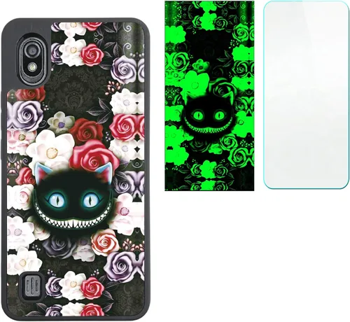 Vista 2 de Aroepurt Bounce SL201D - Funda compatible con Bounce SL201D con protector de pantalla de vidrio templado, efecto luminoso, YGH-LZM