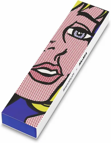 Vista 8 de Swatch Gent Biosourced Reverie de Roy Lichtenstein, el reloj cuarzo, Amarillo, Moderno