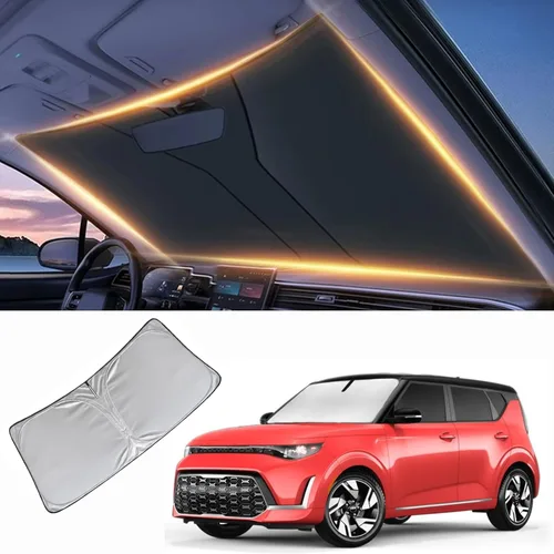 Vista 41 de Parasol para parabrisas delantero, protector de visera, accesorios para automóvil