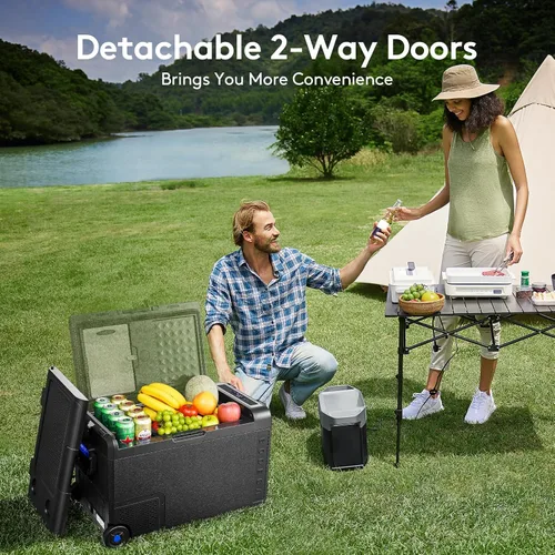 Vista 7 de BODEGACOOLER Refrigerador de Coche de 12 Voltios, Congelador Portátil con Control de Aplicación WIFI, Refrigerador de Coche de 40 Cuartos de Galón