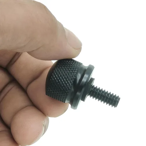 Vista 5 de Juego de 4 tornillos y tuercas de acero inoxidable para guardabarros trasero y guardabarros, montaje rápido, compatibles con Harley Touring Soft