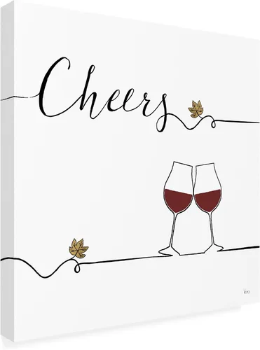 Vista 7 de Trademark Fine Art WAP01763-C1414GG Vino subrayado V, 14 in x 14 in