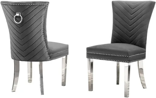 Vista 3 de Best Quality Furniture SC360-367 Sillas de comedor, negro/dorado