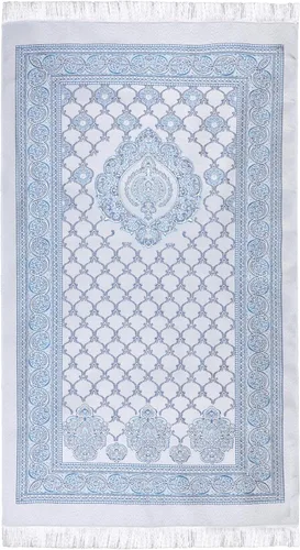 Vista 2 de Alfombra de oración musulmana y cuentas con bolsa portátil, regalos musulmanes para mujeres y hombres, Janamaz, Sajadah, juego de regalos del islam